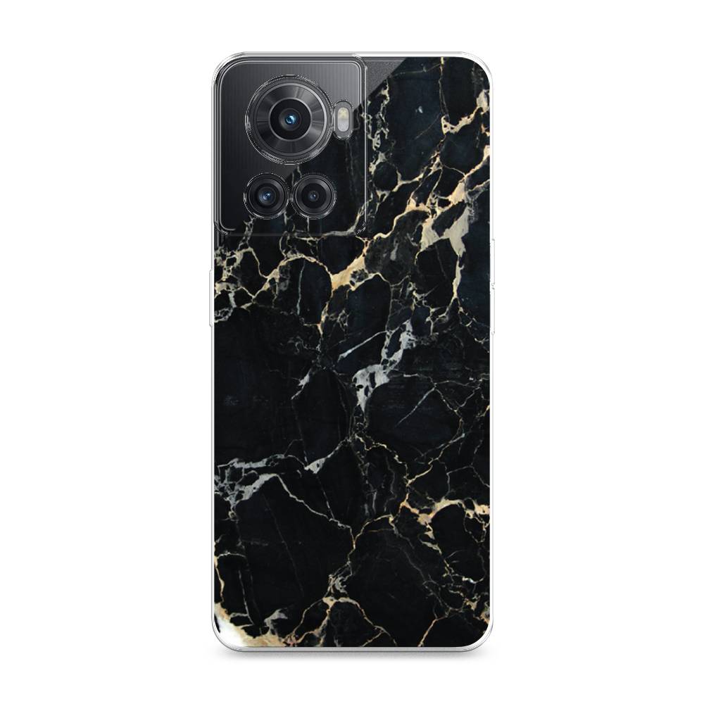 фото Силиконовый чехол "черный мрамор уголок" на oneplus ace awog