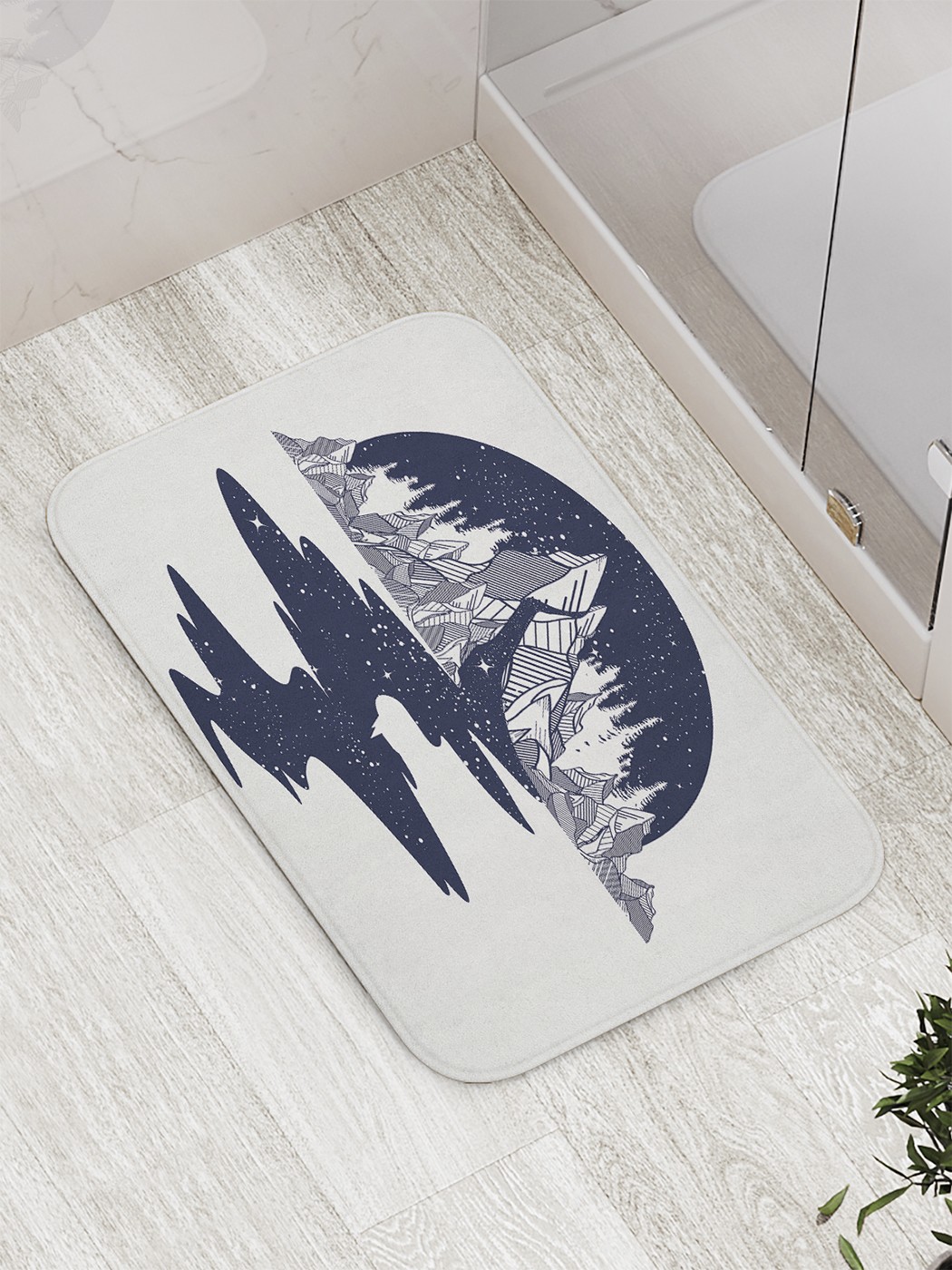 

Коврик противоскользящий для ванной, сауны, бассейна, 77х52 см bath_59597 JoyArty