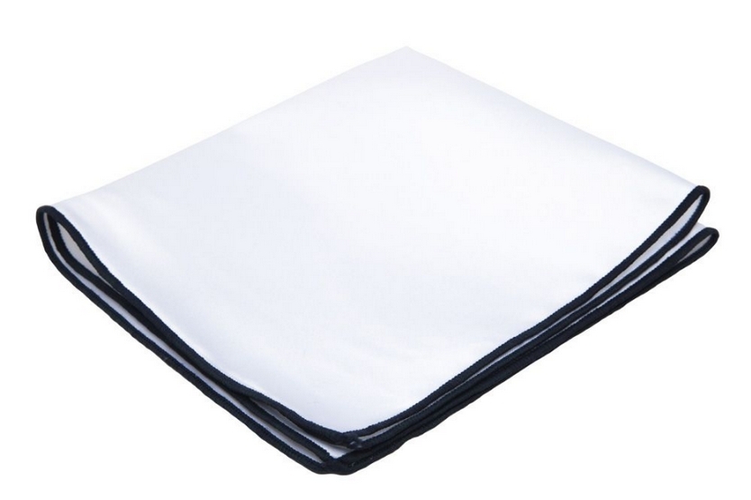 

Нагрудный платок мужской 2beMan PG-WHITE-COTTON белый/темно-синий, PG-WHITE-COTTON