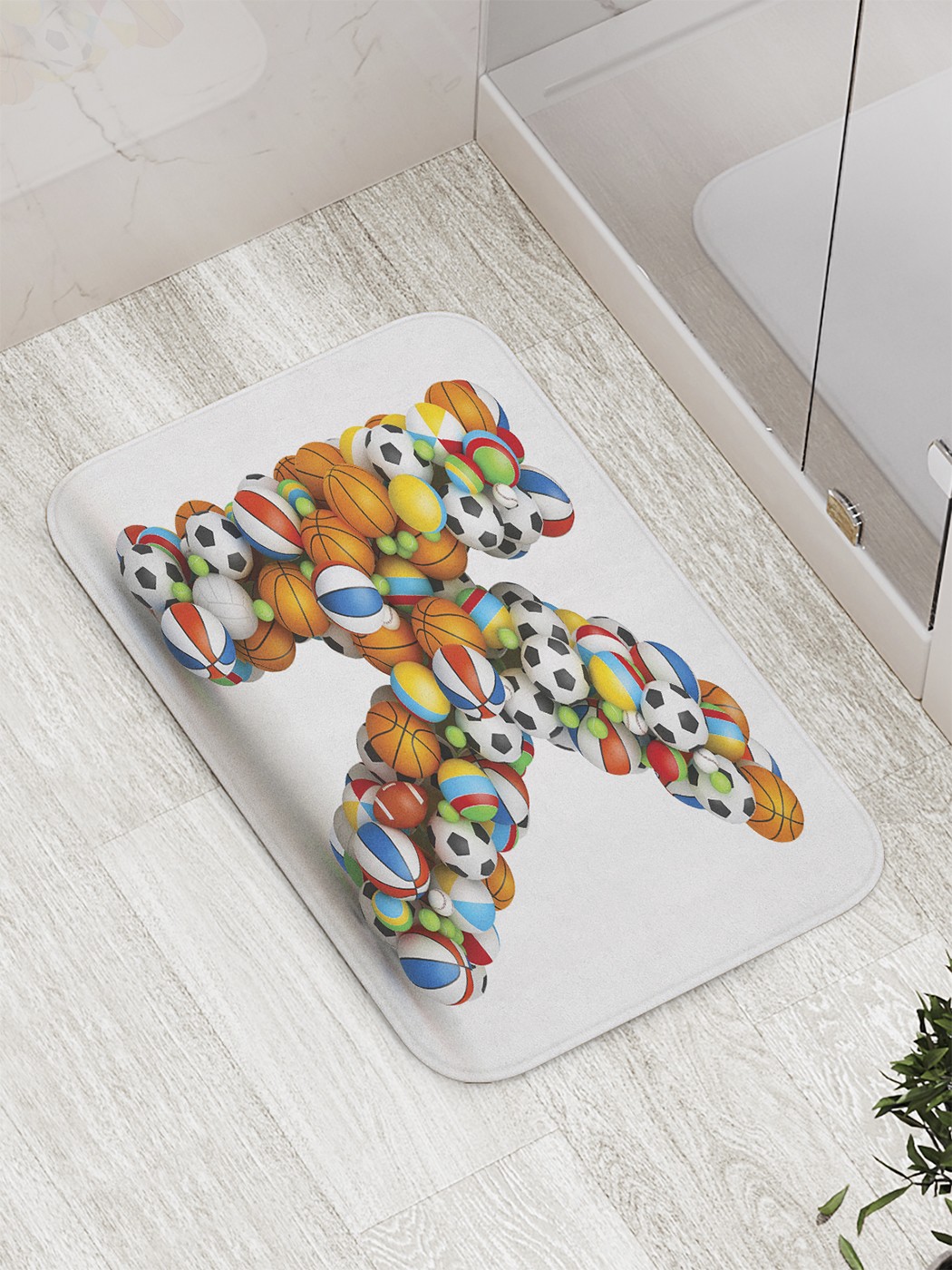 

Коврик противоскользящий для ванной, сауны, бассейна, 77х52 см bath_59569 JoyArty