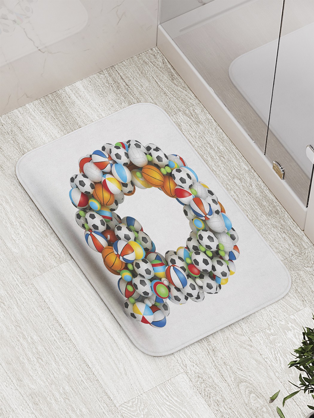 

Коврик противоскользящий для ванной, сауны, бассейна, 77х52 см bath_59563 JoyArty
