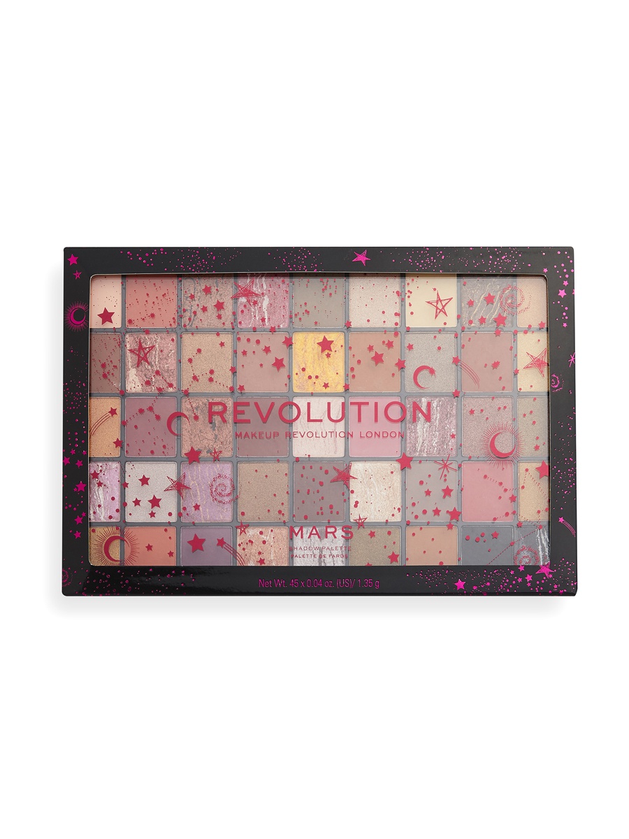 Палетка теней Revolution Makeup,Maxi Reloaded Palette, Mars, 60,75 г из песочницы до марса