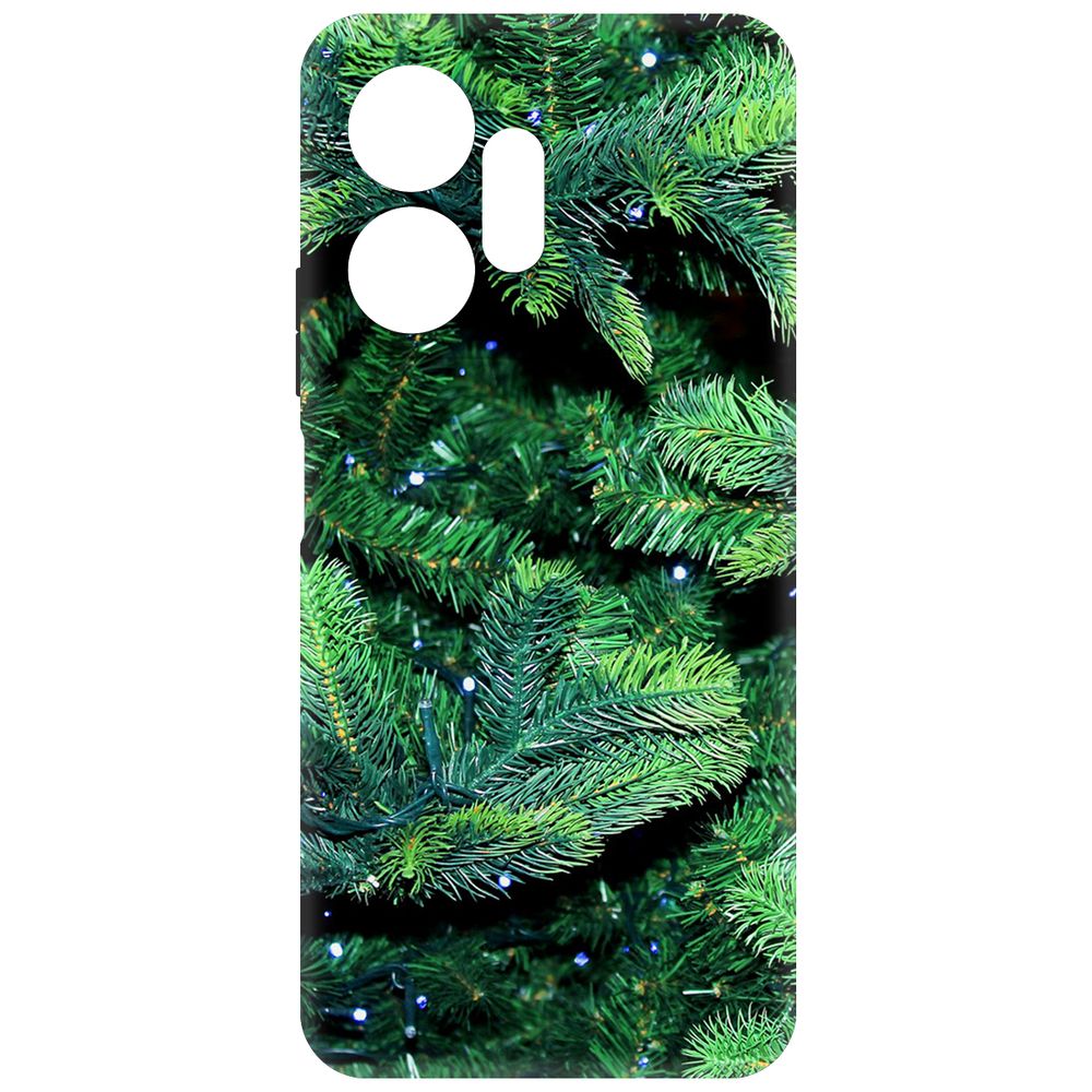 

Чехол-накладка Krutoff Soft Case Еловые лапки для Infinix Zero 20 черный