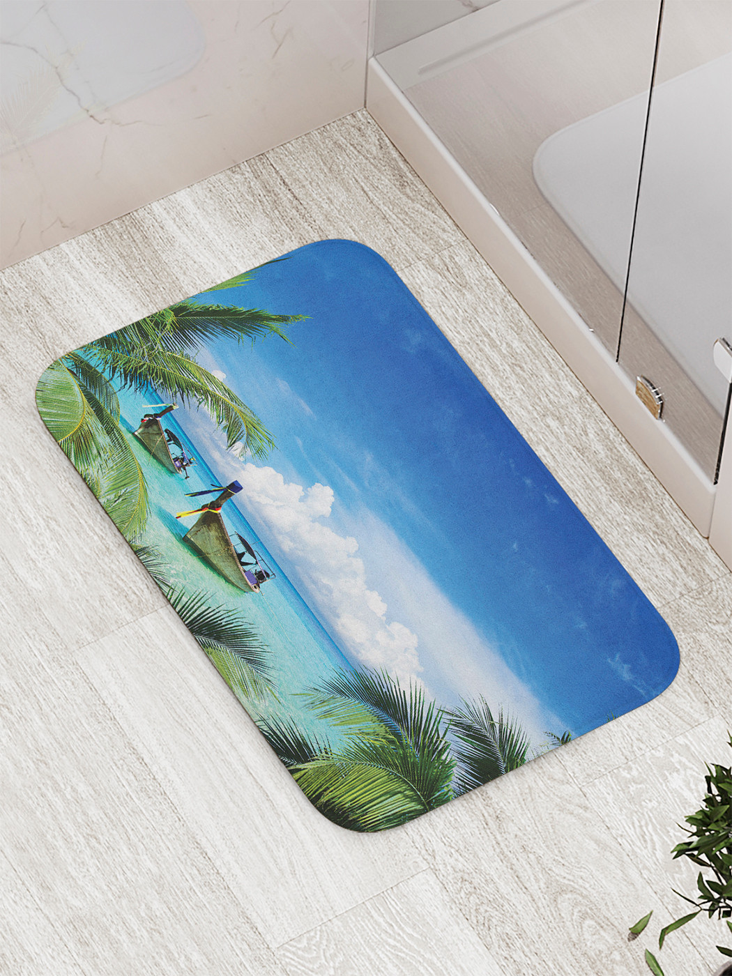 

Коврик противоскользящий для ванной, сауны, бассейна, 77х52 см bath_59545 JoyArty