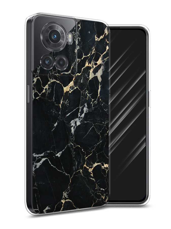 

Чехол Awog на OnePlus 10R / ВанПлас 10R "Черный мрамор уголок", Разноцветный, 152950-3