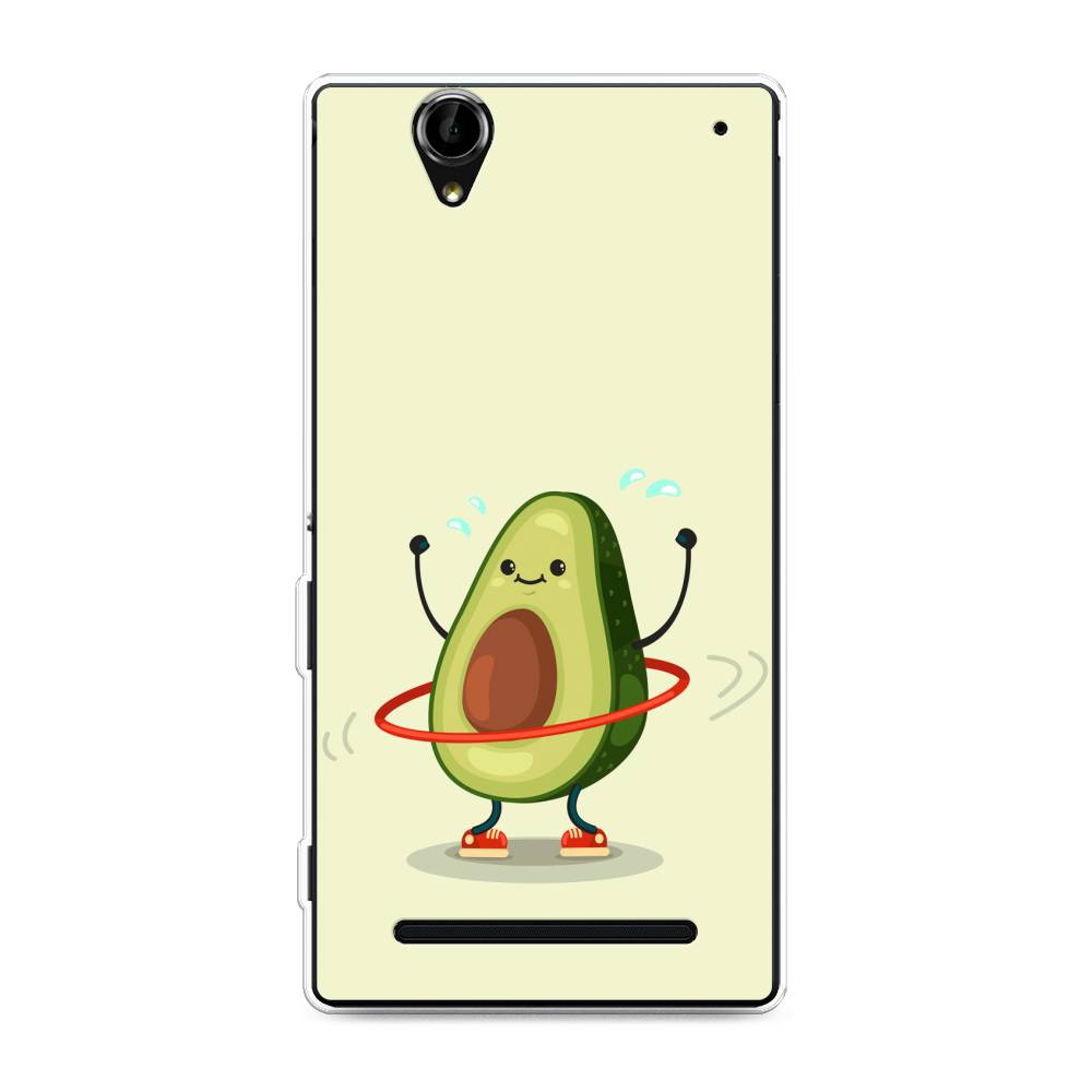 

Чехол Awog на Sony Xperia T2 Ultra "Авокадо с обручем", Разноцветный, 50950-10