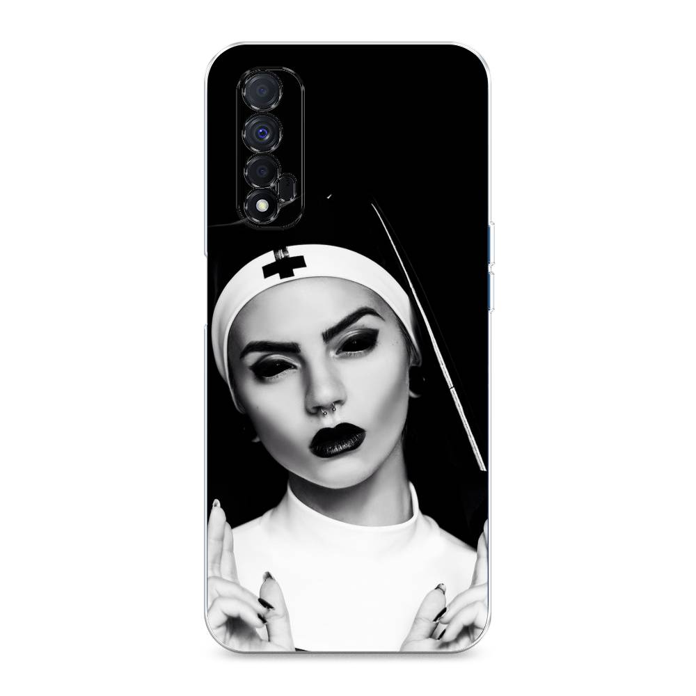 

Чехол Awog на Realme Narzo 30 4G "Черная монашка", Разноцветный, 257650-9