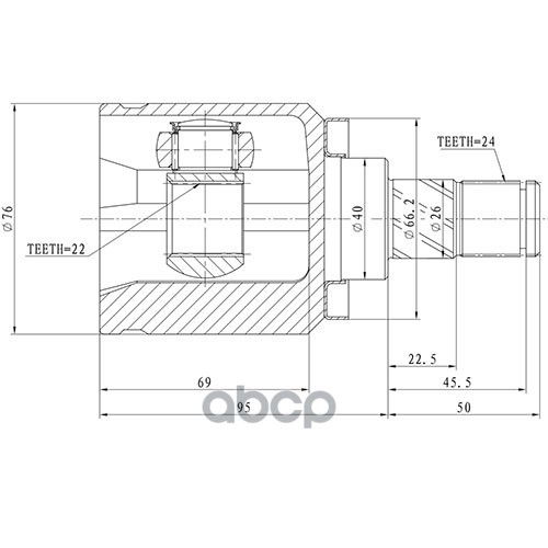 

Шрус Z87639R Zikmar