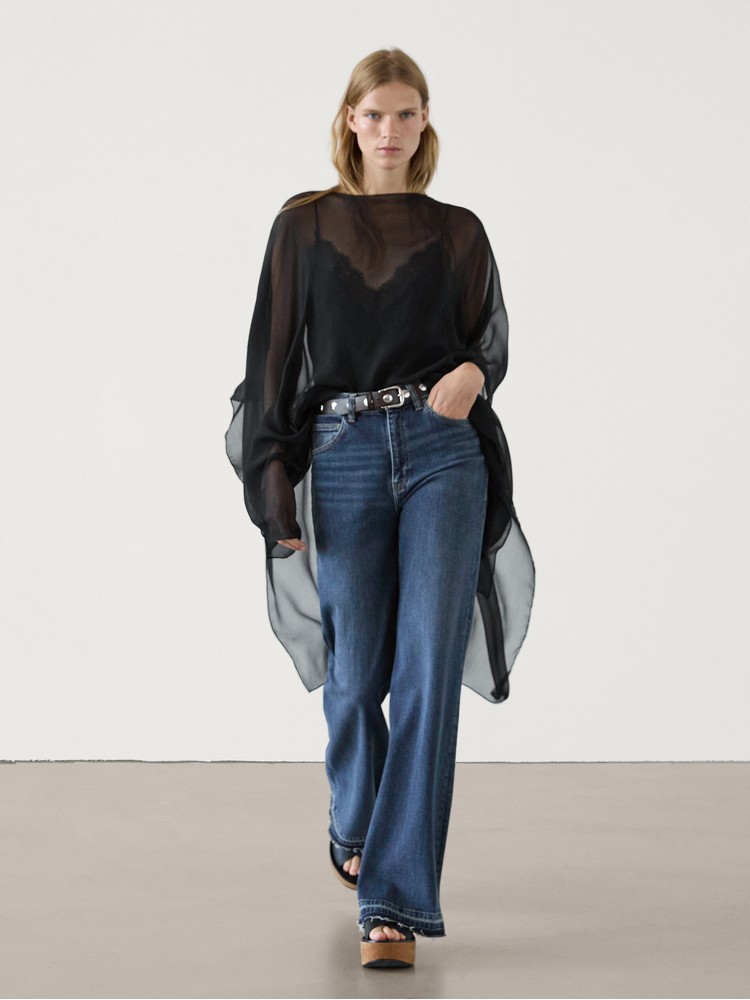 

Джинсы женские Massimo Dutti 5007/907-I2024 синие 38, Синий, 5007/907-I2024