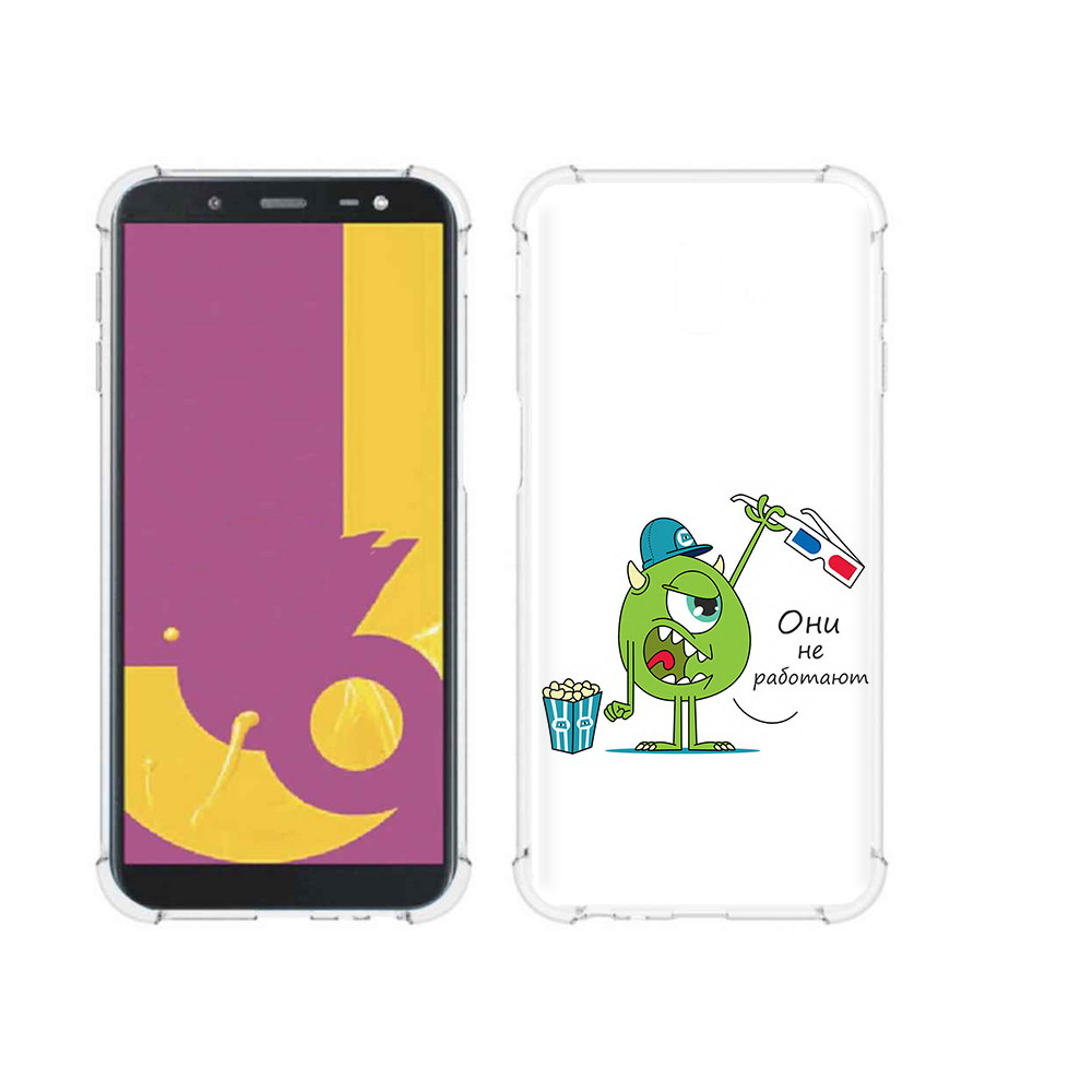 

Чехол MyPads Tocco для Samsung Galaxy J6+ (2018) Очки не работают (PT119175.557.129), Прозрачный, Tocco