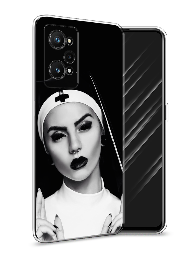 

Чехол Awog на Realme GT Neo 3T "Черная монашка", Разноцветный, 2510750-9
