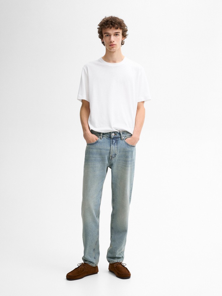 

Джинсы мужские Massimo Dutti 0084/084-I2024 голубые 34, Голубой, 0084/084-I2024