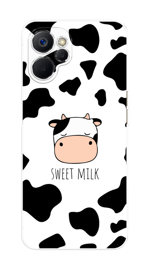

Чехол на Realme 9i 5G/10T 5G "Sweet milk", Розовый;белый;черный, 2513950-1
