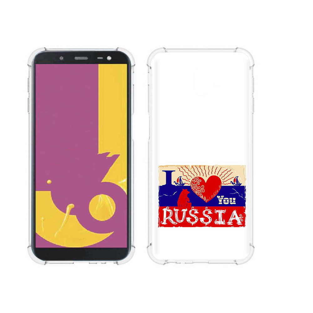 

Чехол MyPads Tocco для Samsung Galaxy J6+ (2018) Люблю Россию (PT119175.557.112), Прозрачный, Tocco
