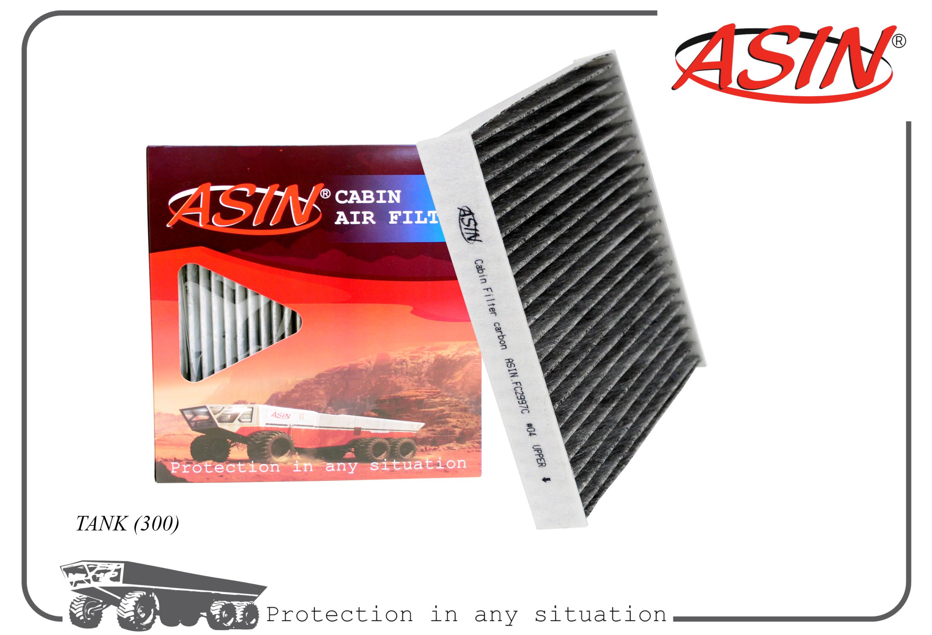 

Фильтр салонный ASIN 8104300XKR02A/ASIN.FC2997C угольный для TANK 300 CA