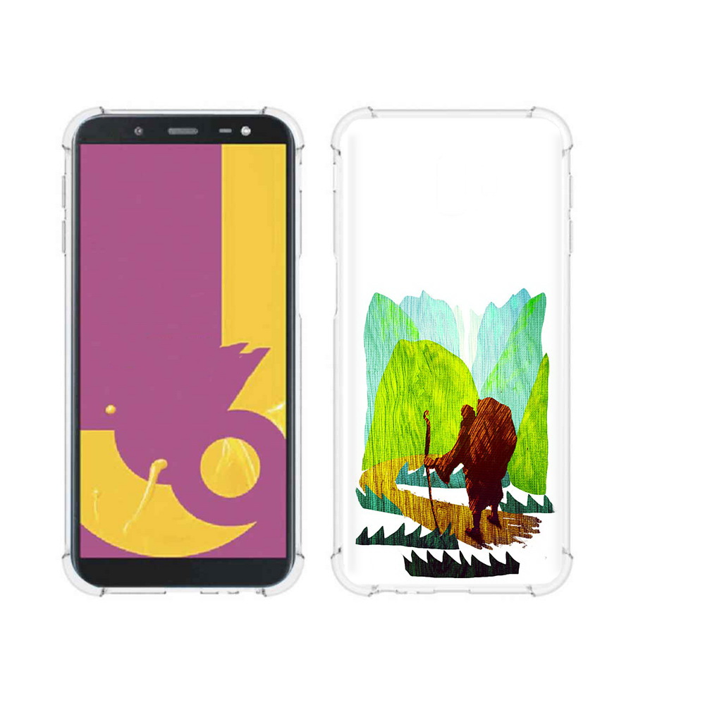 Чехол MyPads Tocco для Samsung Galaxy J6+ (2018) Лесная тропа (PT119175.557.106)