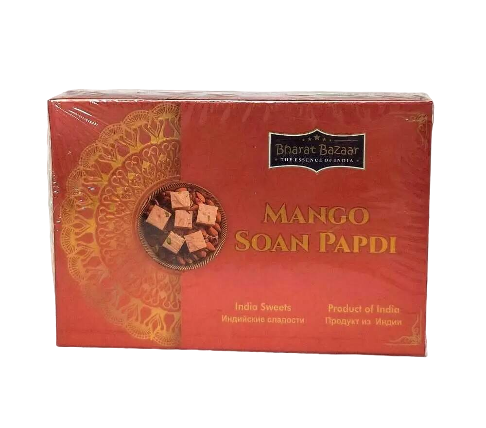 

Индийская халва Bharat Bazaar со вкусом манго Soan Papdi Mango, 250 г