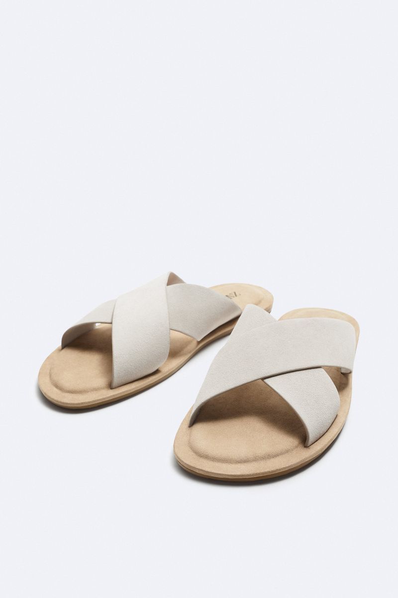 

Сабо мужские ZARA 1270732 белые 46 EU, Белый, 1270732