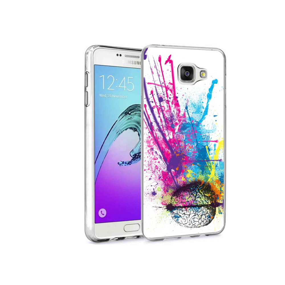 

Чехол MyPads Tocco для Samsung Galaxy A9 Pro яркий красочный мозг (PT52968.556.710), Прозрачный, Tocco