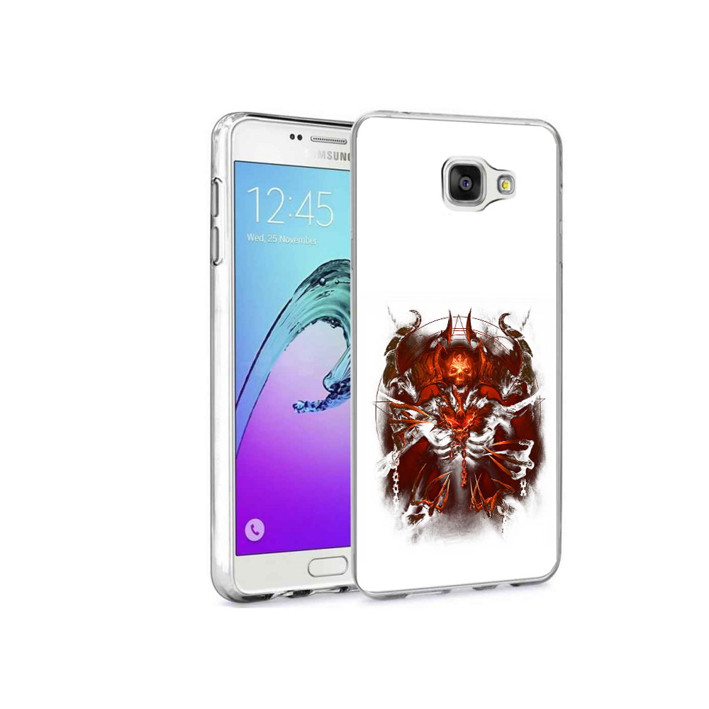 

Чехол MyPads Tocco для Samsung Galaxy A9 Pro яркий демон (PT52968.556.708), Прозрачный, Tocco