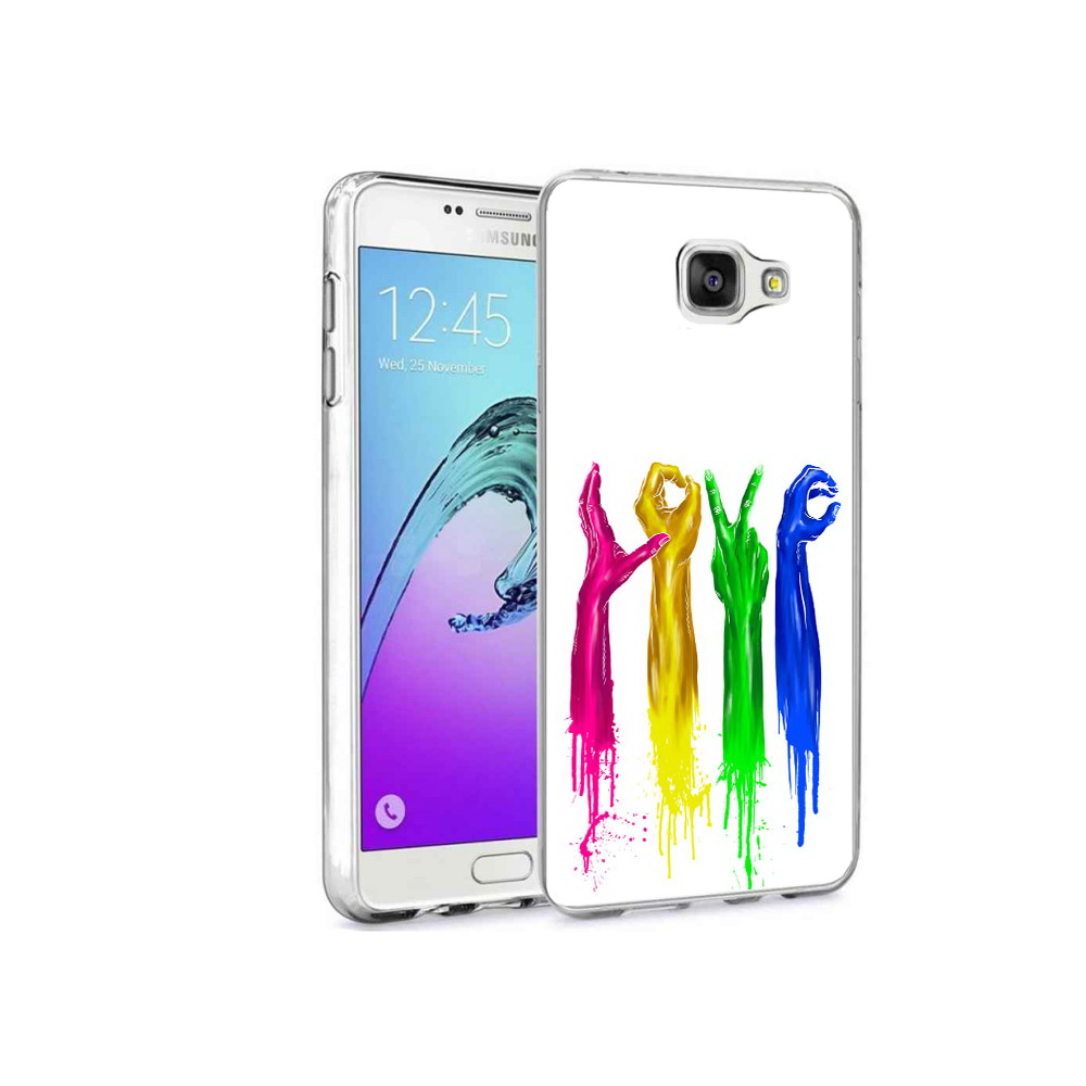 

Чехол MyPads Tocco для Samsung Galaxy A9 Pro яркие руки love (PT52968.556.707), Прозрачный, Tocco