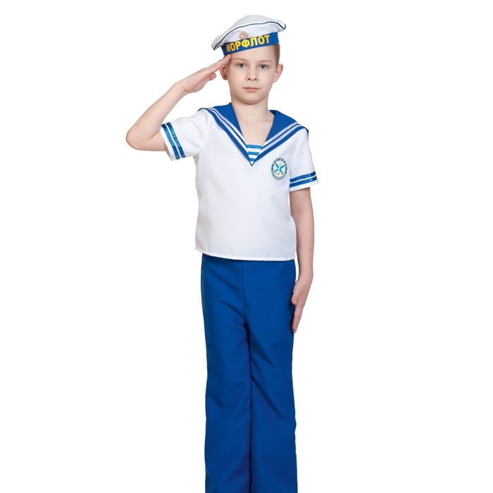 Карнавальный костюм Морячок, рубаха, брюки, бескозырка, р. L, рост 134-140 см пионер детский спортивный комплекс морячок