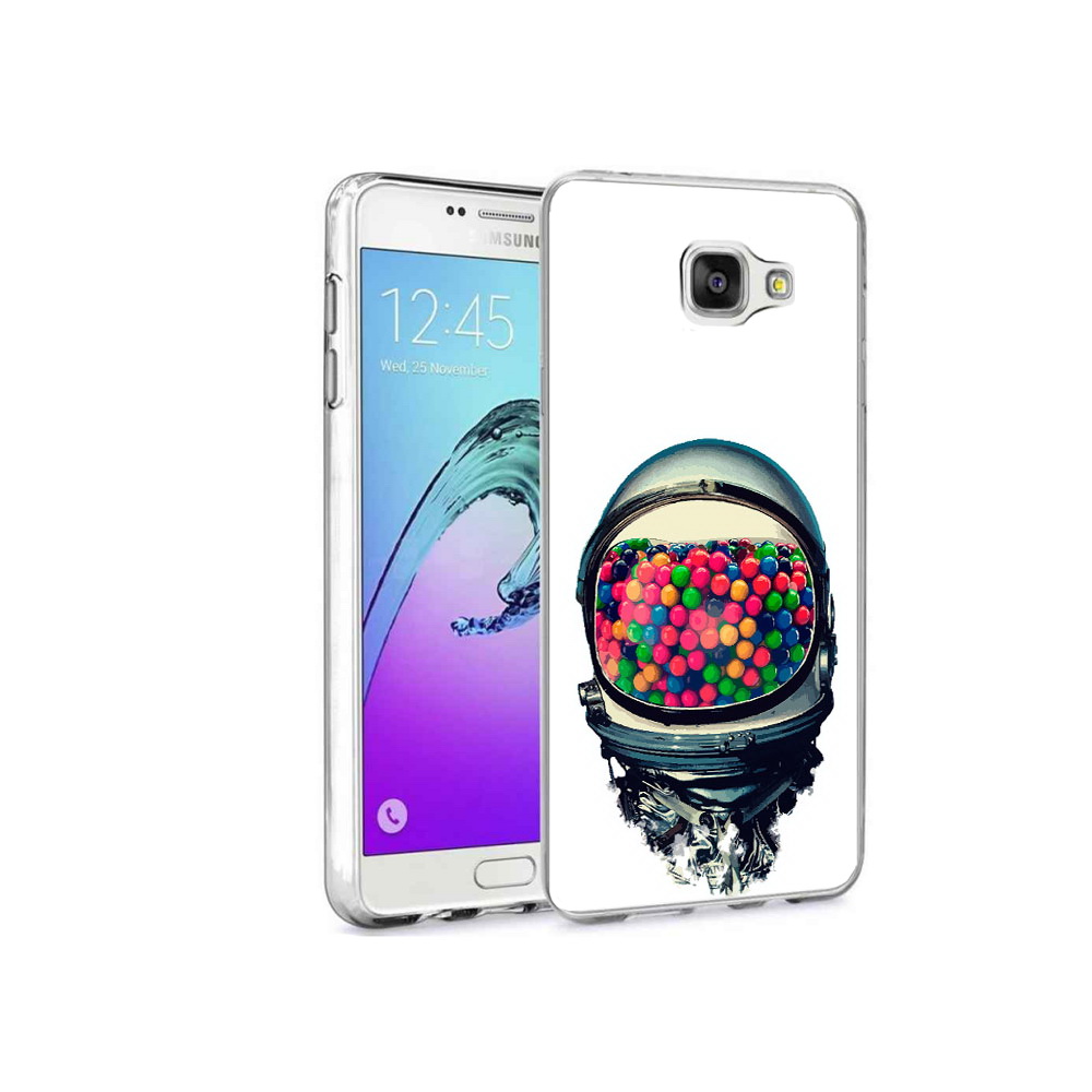 

Чехол MyPads Tocco для Samsung Galaxy A9 Pro шлем космонавта (PT52968.556.700), Прозрачный, Tocco