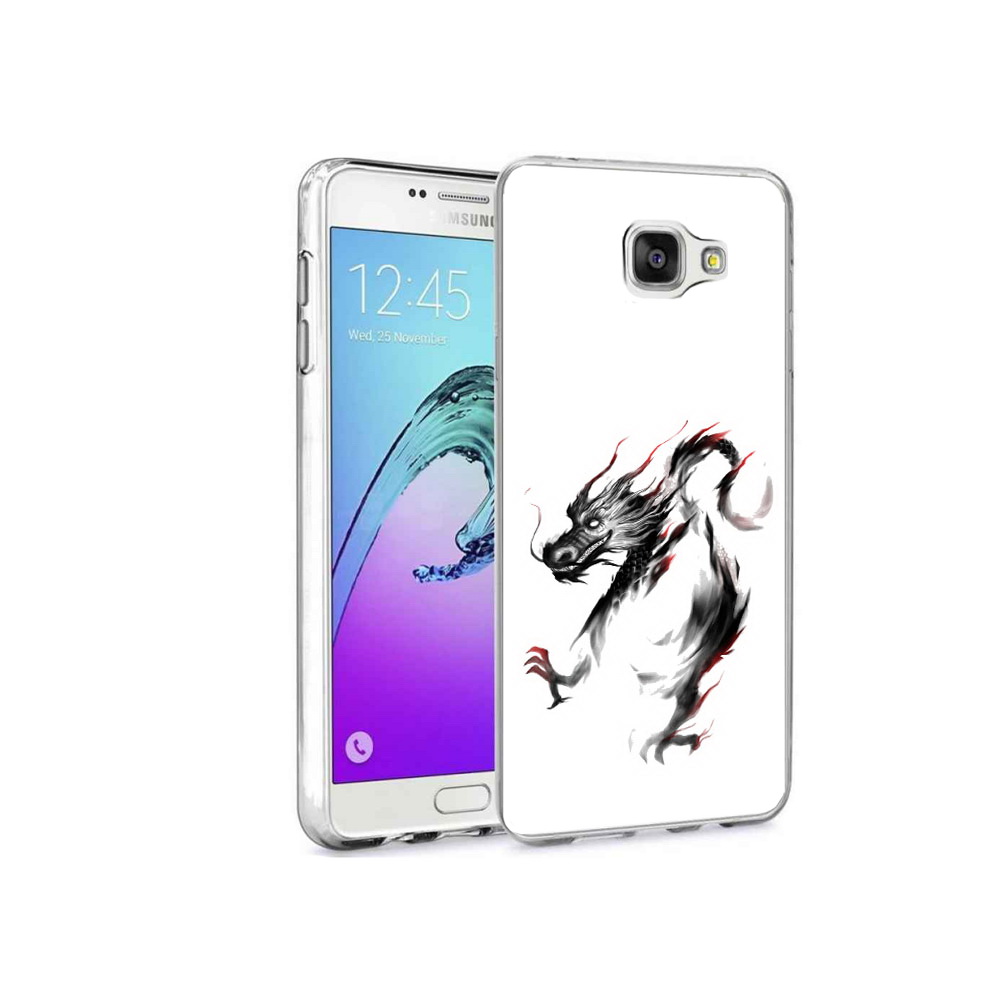 

Чехол MyPads Tocco для Samsung Galaxy A9 Pro черный дракон (PT52968.556.690), Прозрачный, Tocco