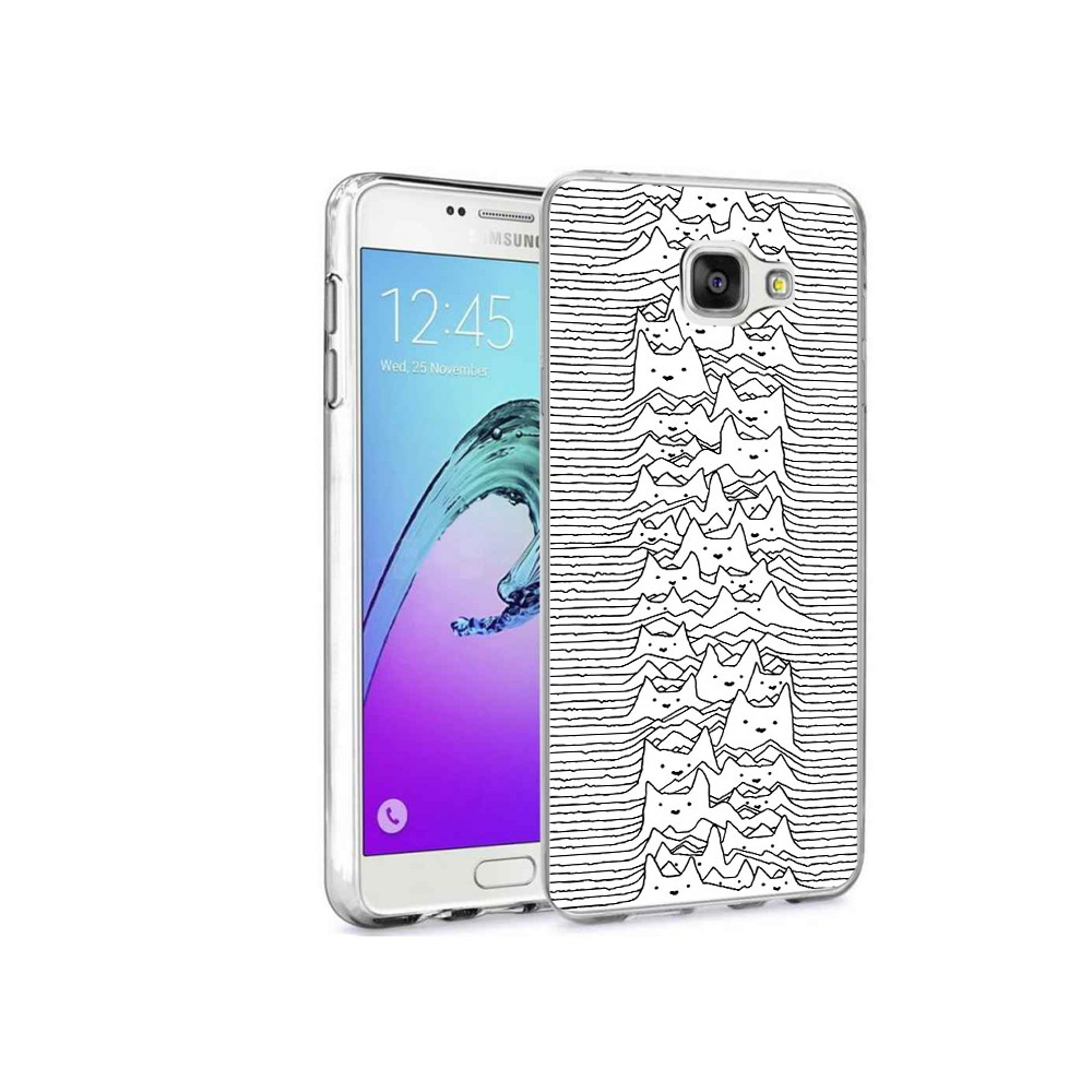 

Чехол MyPads Tocco для Samsung Galaxy A9 Pro черно белые коты 3D (PT52968.556.682), Прозрачный, Tocco