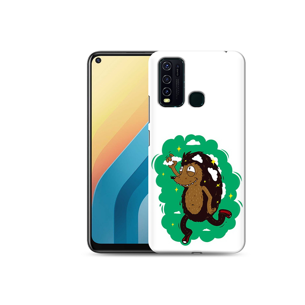 

Чехол MyPads Tocco для Vivo Y30 Ежик в облаках (PT149334.437.77), Прозрачный, Tocco