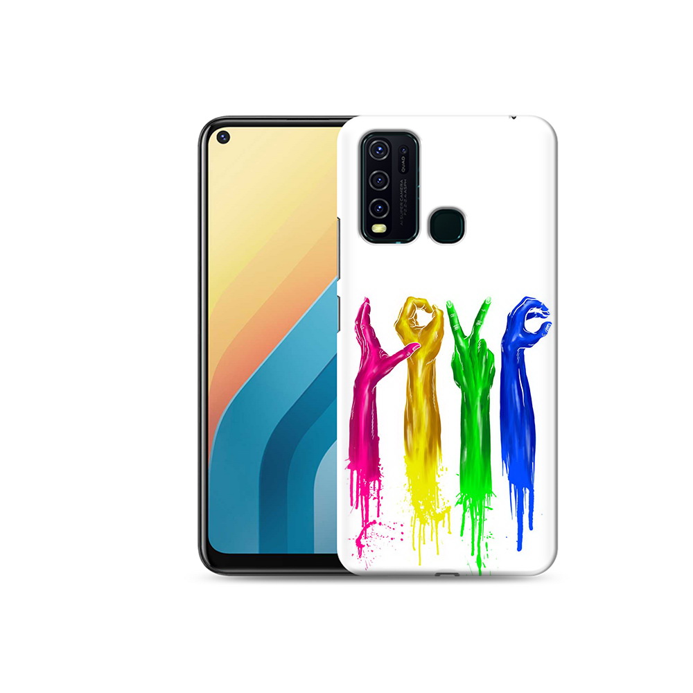 

Чехол MyPads Tocco для Vivo Y30 яркие руки love (PT149334.437.707), Прозрачный, Tocco