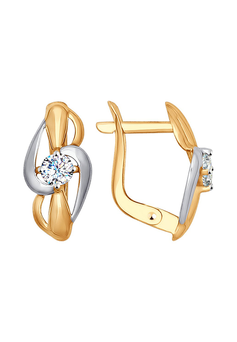 

Серьги из красного золота с фианитом SOKOLOV 027486, 027486_k