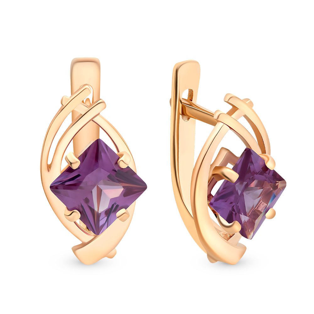 

Серьги из красного золота с александритом 585Gold 202005918, 202005918