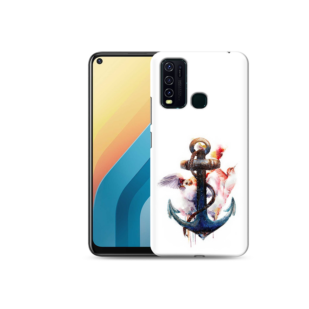 

Чехол MyPads Tocco для Vivo Y30 якорь с птицами (PT149334.437.703), Прозрачный, Tocco