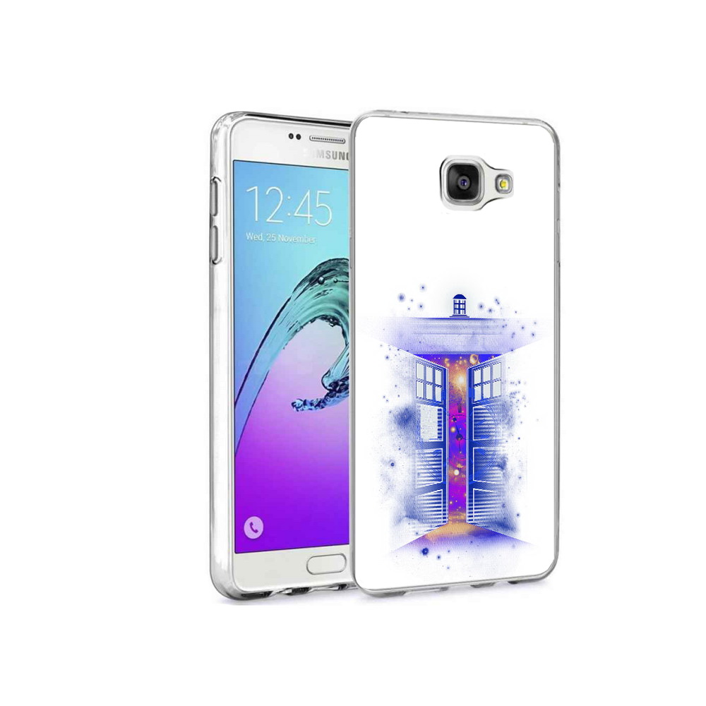 

Чехол MyPads Tocco для Samsung Galaxy A9 Pro фиолетовый уголок абстракция, Прозрачный, Tocco