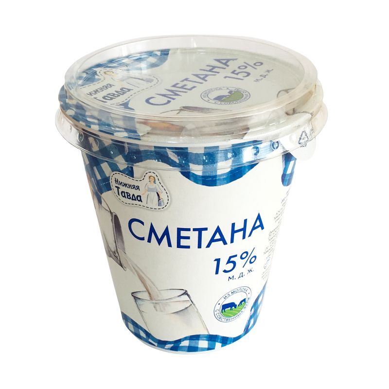 

Сметана Мосальское молоко БЗМЖ 15% 300 г