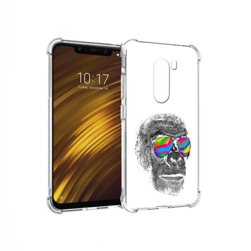 

Чехол MyPads Tocco для Xiaomi Pocophone F1 крутая обезьяна в очках (PT116503.308.422), Прозрачный, Tocco
