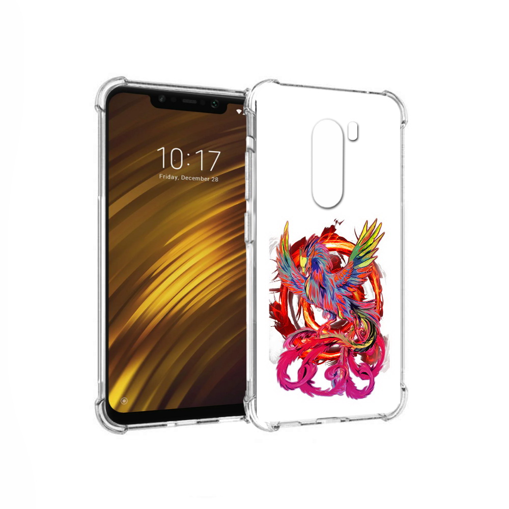 

Чехол MyPads Tocco для Xiaomi Pocophone F1 красочный феникс (PT116503.308.414), Прозрачный, Tocco