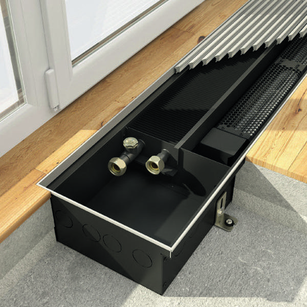 

Конвектор стальной внутрипольный Kermi KVQ 230x75x1250, Черный, KVQ