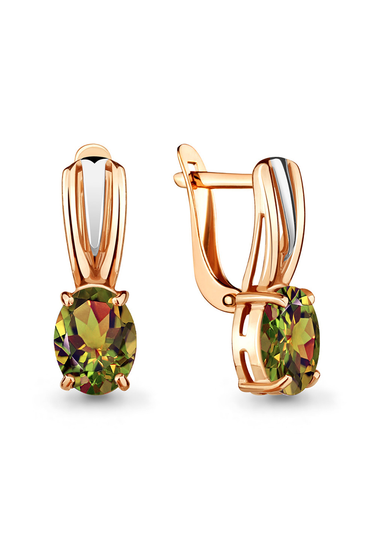 

Серьги из желтого золота с султанитом Kari Jewelry 4468819.1, 4468819.1