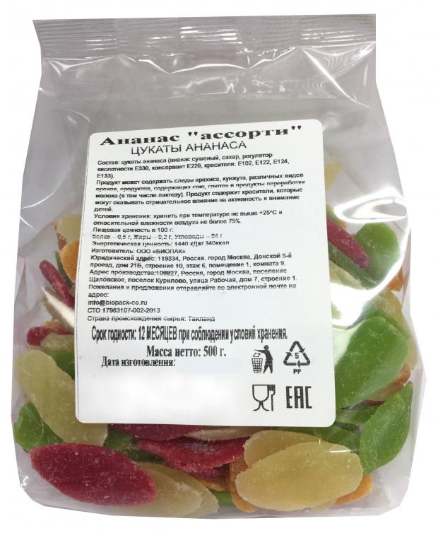 

Ананас цукаты, 500 г