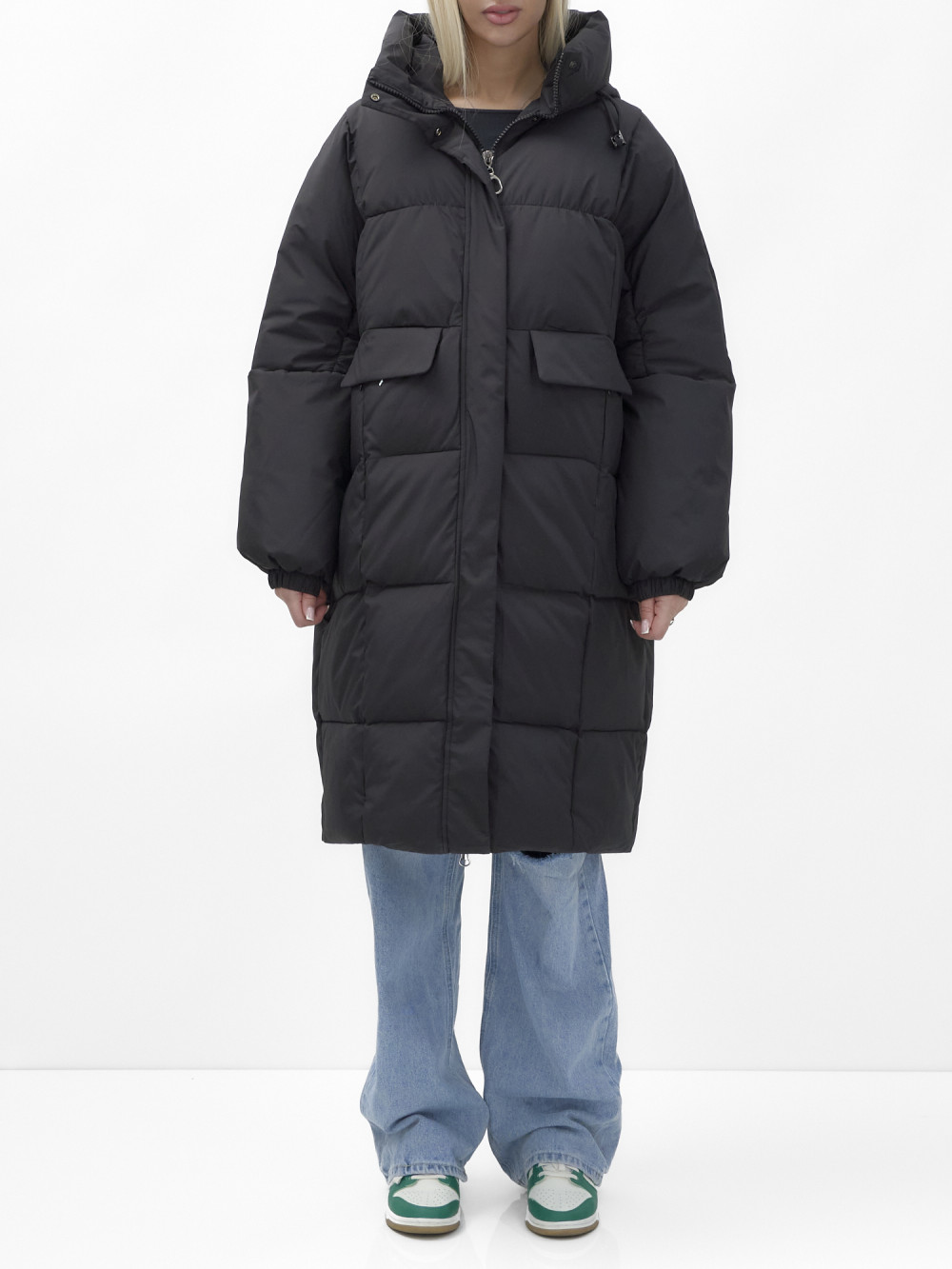 

Пальто женское NoBrand AD9621 черное XXL, Черный, AD9621