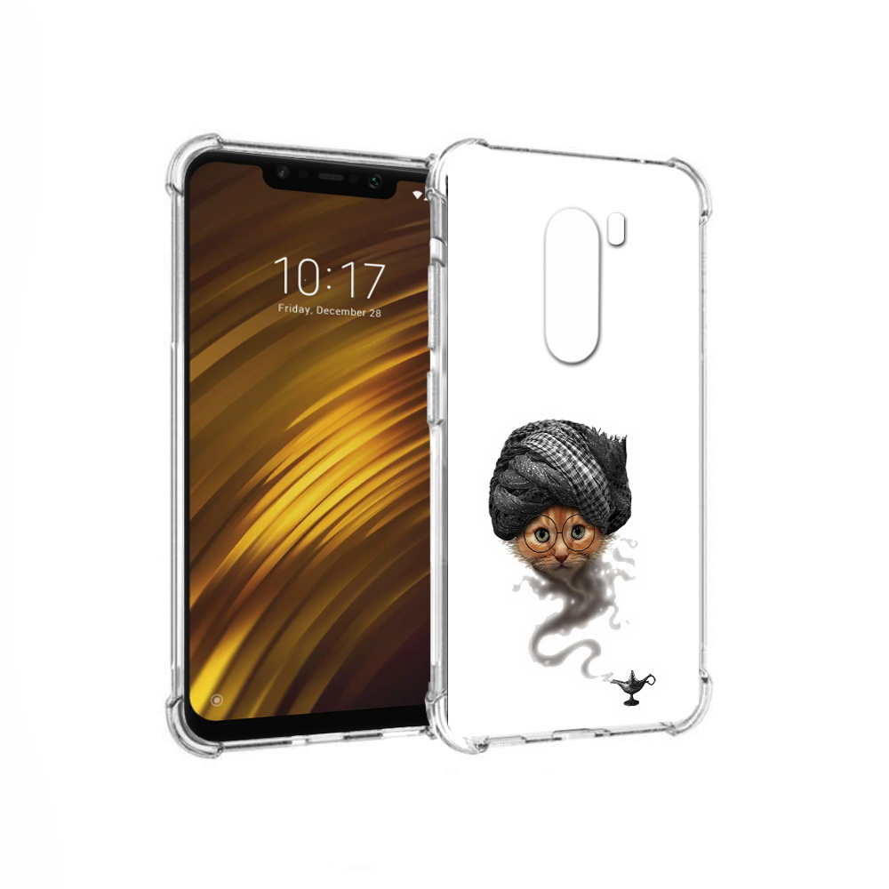 

Чехол MyPads Tocco для Xiaomi Pocophone F1 кот джин (PT116503.308.398), Прозрачный, Tocco