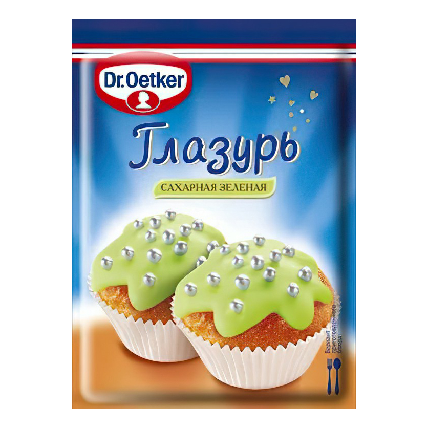 Глазурь зеленая Dr.Oetker, 90 г