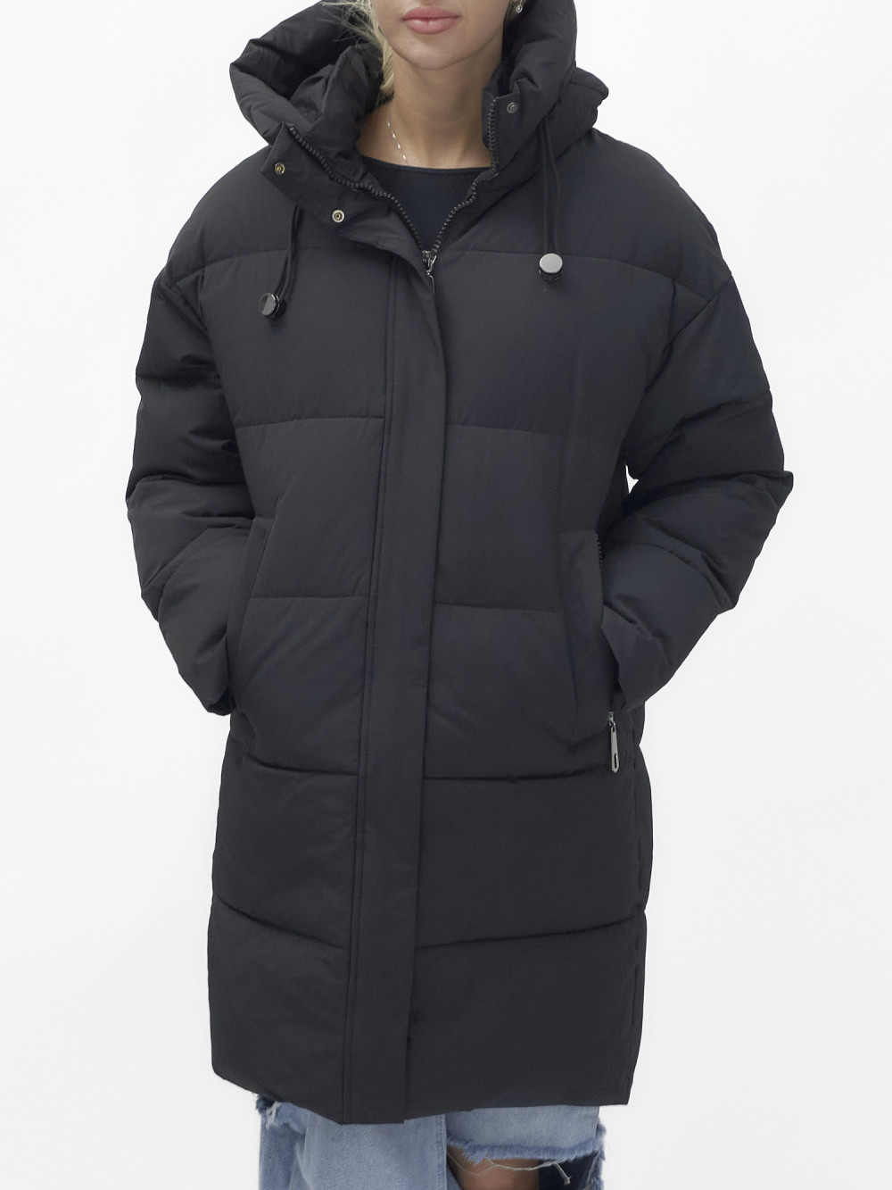 

Пальто женское NoBrand AD9638 черное XL, Черный, AD9638