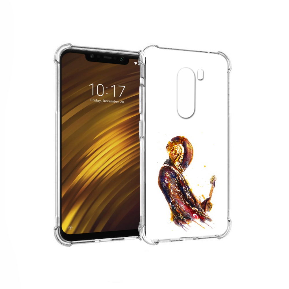 

Чехол MyPads Tocco для Xiaomi Pocophone F1 космо-музыкант (PT116503.308.393), Прозрачный, Tocco