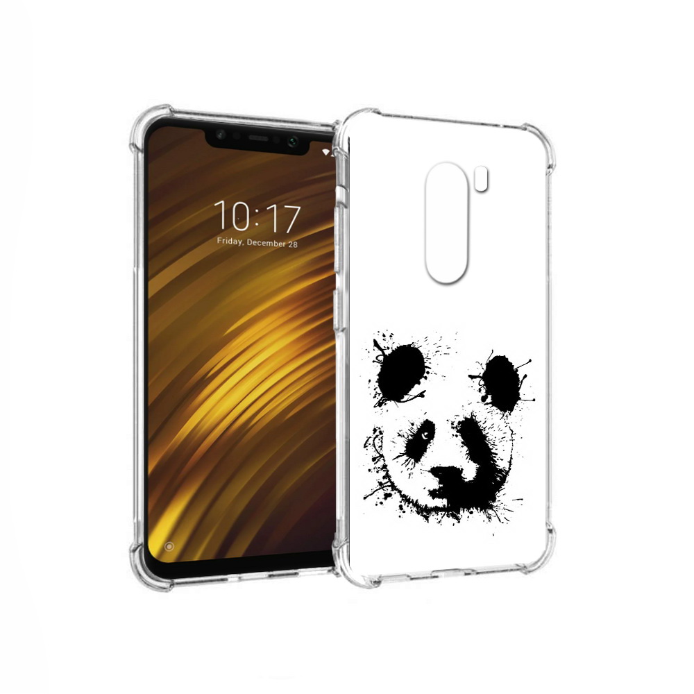 

Чехол MyPads Tocco для Xiaomi Pocophone F1 клякса-панда (PT116503.308.389), Прозрачный, Tocco