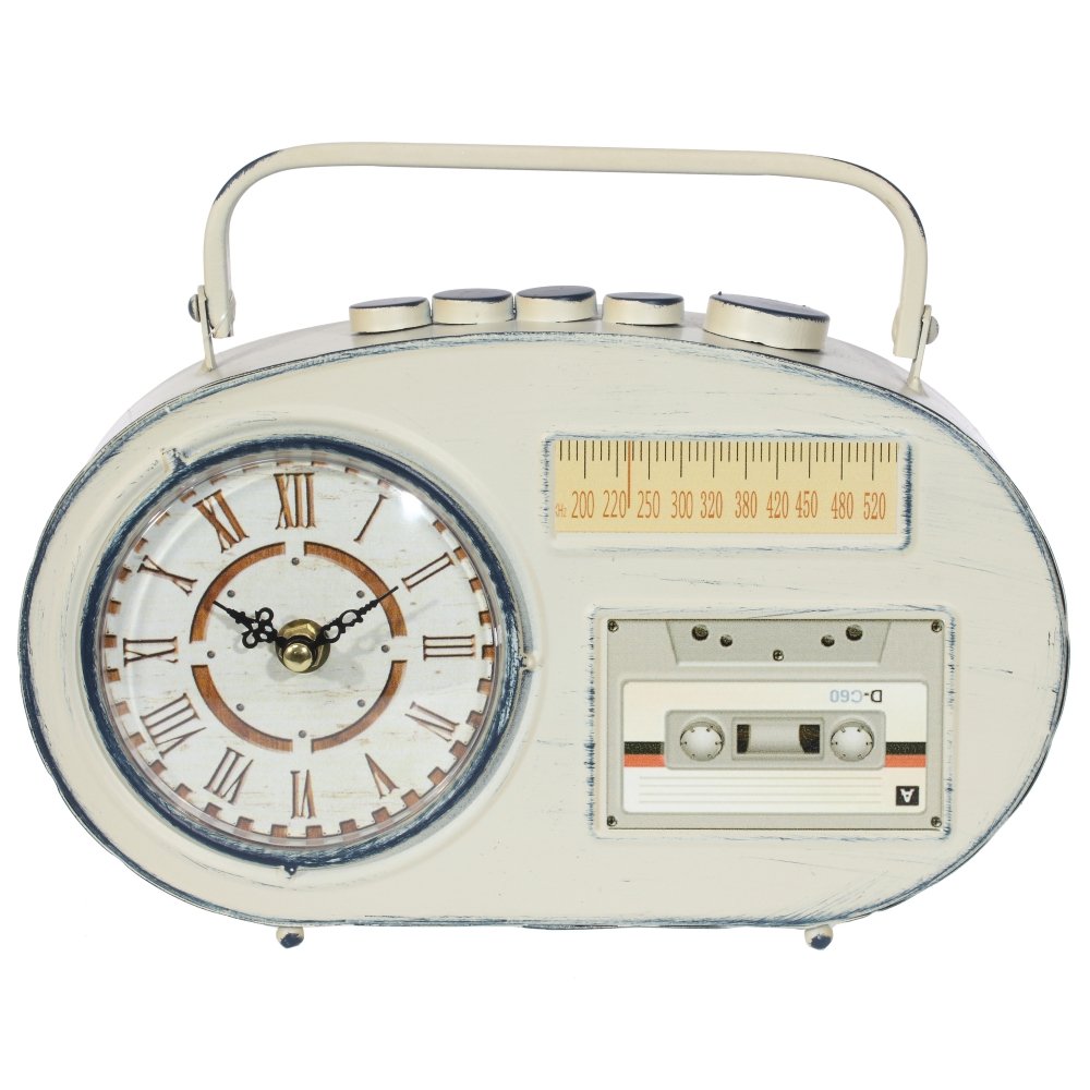 Часы настольные декоративные Магнитофон, L29,5 W8,5 H17 см, (1хАА не прилаг.) KSM-749414