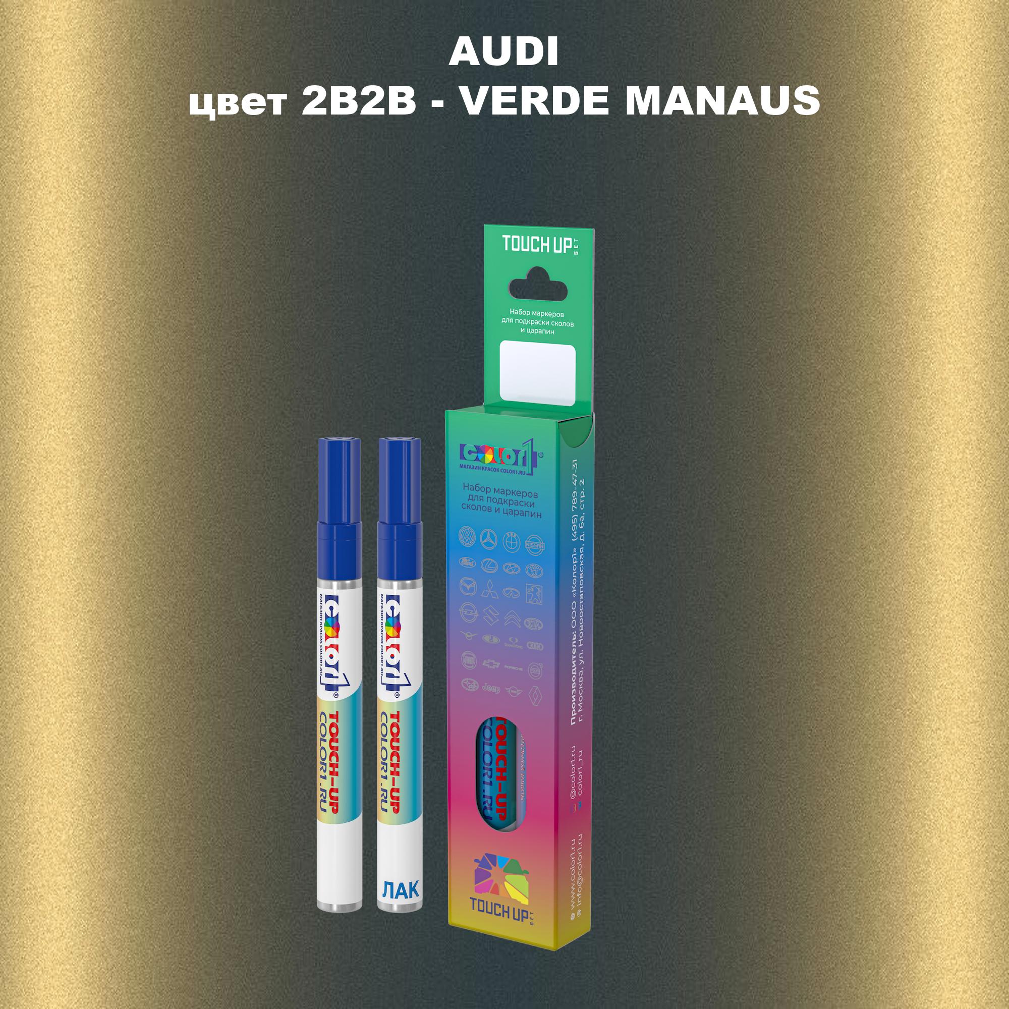 

Маркер с краской AUDI, цвет 2B2B - VERDE MANAUS, Прозрачный