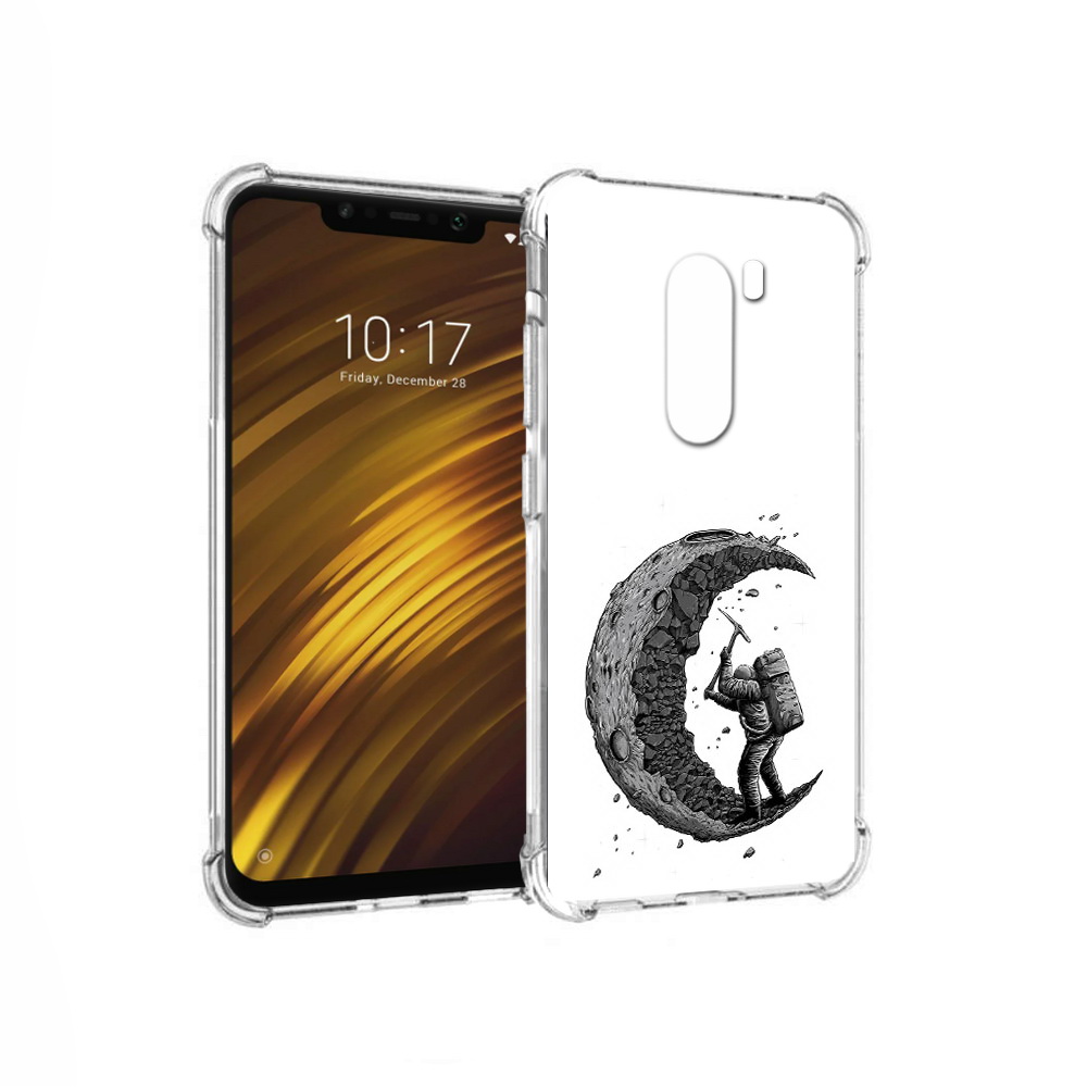 

Чехол MyPads Tocco для Xiaomi Pocophone F1 камненная луна (PT116503.308.384), Прозрачный, Tocco